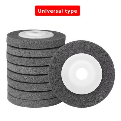 4'' 100mm Nylon Fiber Polishing Wheel Non-Woven Abrasive Disc Bore 5/8'' Grinding Wheels For Metal 11,000 RPM 7P 9P