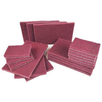 Industrial Abrasive Nylon Pad with Anti-Clog Design Red 6inch*9inch