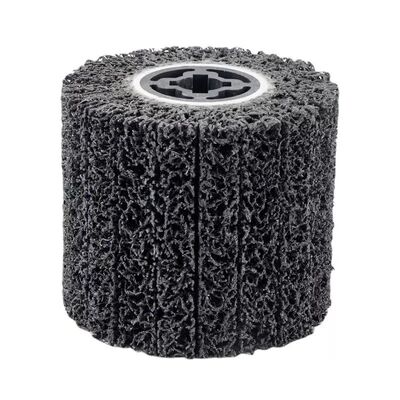 Abrasive Drawing Wheel Burnishing Wheel, 4.5" x 4" Surface Conditioning Tool Drum for Metal Rust Paint and Coating Removal