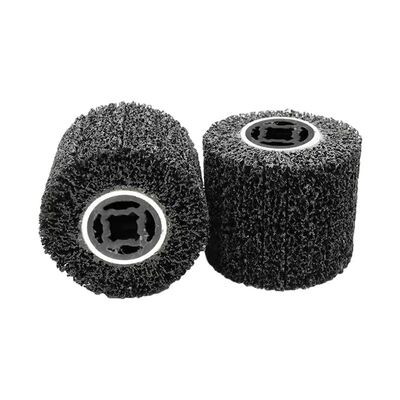 Abrasive Drawing Wheel Burnishing Wheel, 4.5" x 4" Surface Conditioning Tool Drum for Metal Rust Paint and Coating Removal