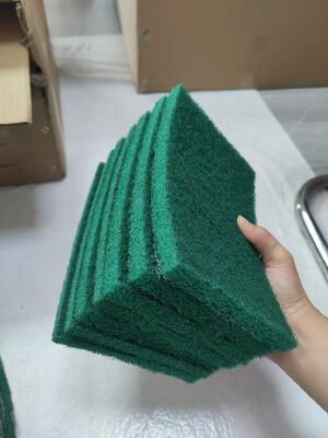 4*6inch Green Non-woven Hand Pad Industrial Abrasive Cleaning Sandpaper Sponge Rectangular Grinder