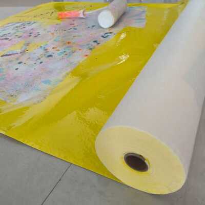  Yellow Self-adhesive Cotton for Temporary Floor Protection Cover Fleece Felt for Painting House