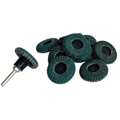 Mixed Curved Flap Disc 2 Inch Roll Lock Quick Change Sanding Discs