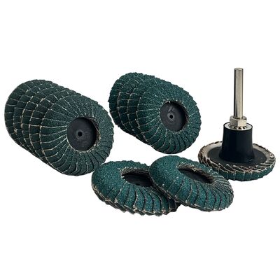 Mixed Curved Flap Disc 2 Inch Roll Lock Quick Change Sanding Discs