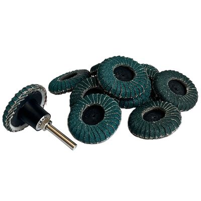 Mixed Curved Flap Disc 2 Inch Roll Lock Quick Change Sanding Discs