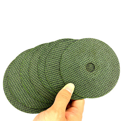 4 Inch 105mm Ultra-Thin Resin Double Mesh Green Metal Polishing Disc for Angle Grinder Fine Abrasive High Hardness