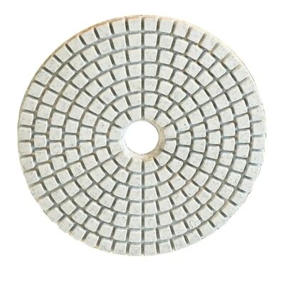 4 Inch Diamond Polishing Pads with 5/8"-11 Backer Pad  Wet/Dry Granite Stone Polish Pad Kit for Drill,Grinder, Polisher