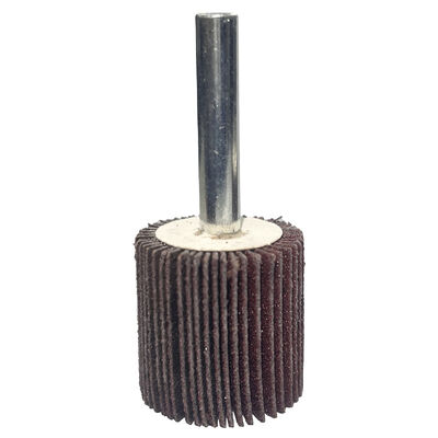 Aluminum Oxide Cylindrical Shape Abrasive Sanding Mounted Flap Wheel with Shaft Shank
