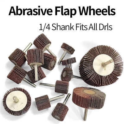 20*25*6 Abrasive Cloth Flap Wheel Grinding Head, with Handle and Impeller