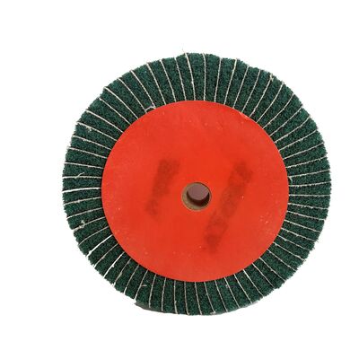 3M Flap Wheel, Fiber Wheel,  Abrasive-Impregnated Stainless Steel Satin Finishing Wheel, Nylon Polishing Fabric Wheel