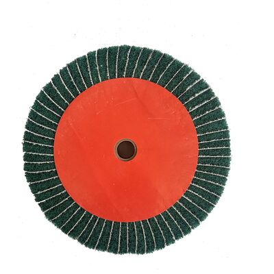 3M Flap Wheel, Fiber Wheel,  Abrasive-Impregnated Stainless Steel Satin Finishing Wheel, Nylon Polishing Fabric Wheel