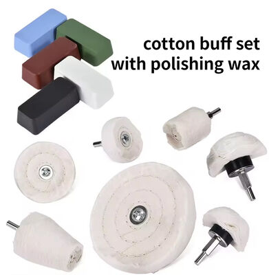 6" Premium Loose Cotton Buffing & Polishing Wheel (80-Ply)