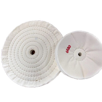 6" Premium Loose Cotton Buffing & Polishing Wheel (80-Ply)