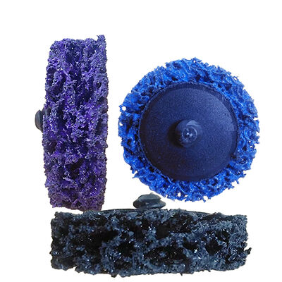 2-inch Quick-Change 15mm Thick Clean Strip Abrasive Grinding Discs Purple Angle Grinder OEM Customizable 