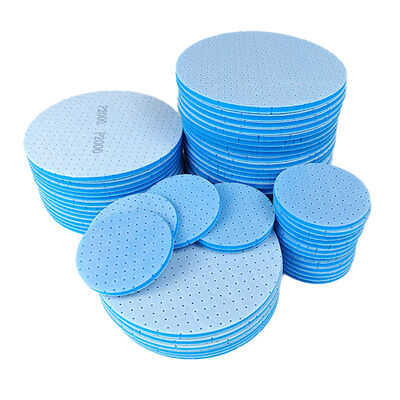 Soft Blue Sponge Sanding Block, Wet Dry Dual Use Abrasive Sponge Sandpaper for Wood Metal Polishing