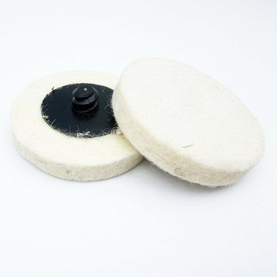 2 Inch Compressed Wool Fabric Quick Change Disc Roll Lock Surface Conditioning Buffing Pads for Polishing and Buffing Projects