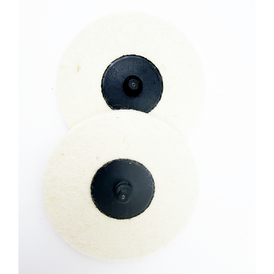 2 Inch Compressed Wool Fabric Quick Change Disc Roll Lock Surface Conditioning Buffing Pads for Polishing and Buffing Projects