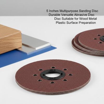 5 Inches Multipurpose Sanding Disc Durable Versatile Abrasive Disc Suitable for Wood Metal Plastic Surface Preparation