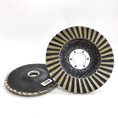 4 Inch Diamond Flap Disc 72 Sheets Wear Resistant Wall Stone Polishing Tool