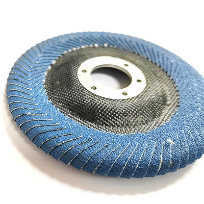 4.5 Inch Full Cover Blue Zirconia Flap Disc High Durability Abrasive Disc for Stainless Steel Carbon Steel Polishing