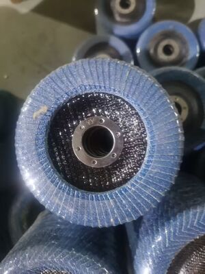 4.5 Inch Full Cover Blue Zirconia Flap Disc High Durability Abrasive Disc for Stainless Steel Carbon Steel Polishing