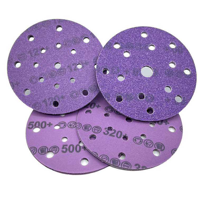6 Inch Ceramic Abrasive Sanding Disc 17 Hole Orbital Sander Sandpaper