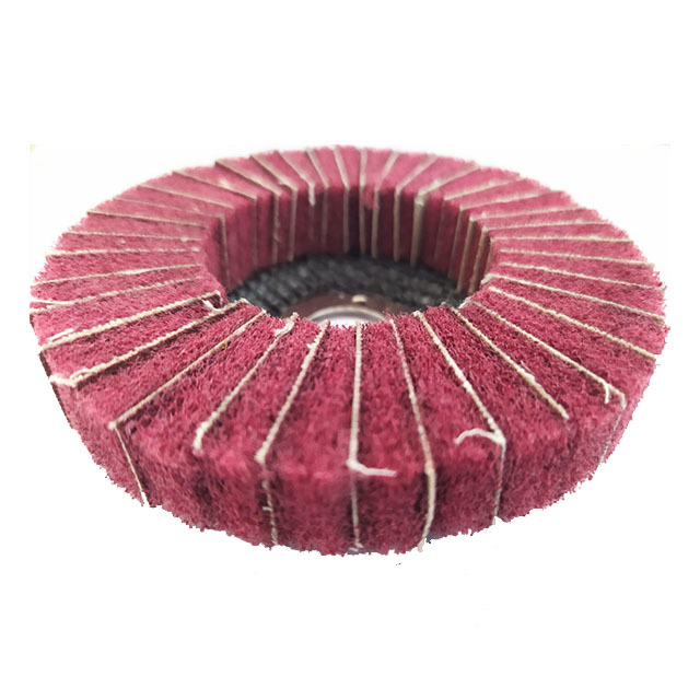 Nonwoven 60 Grit Flap Wheel Disc For Grinding 100x16mm custom