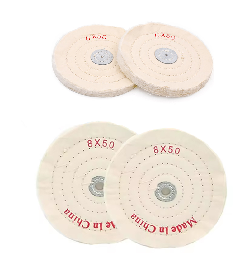 3 Inch Uncombed Loose Cotton Buffing Wheel For High Shine Polishing Metal Automotive