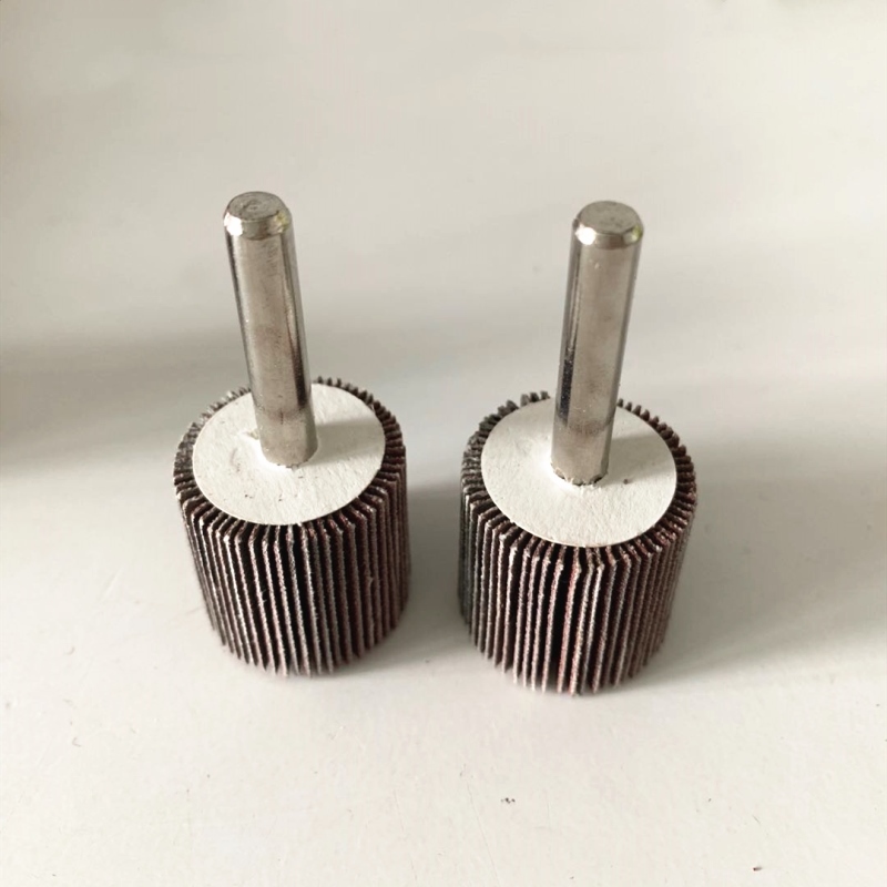 50x25x6mm Shaft Flap Wheel 40-400 Grit for Precision Deburring Contour Finishing