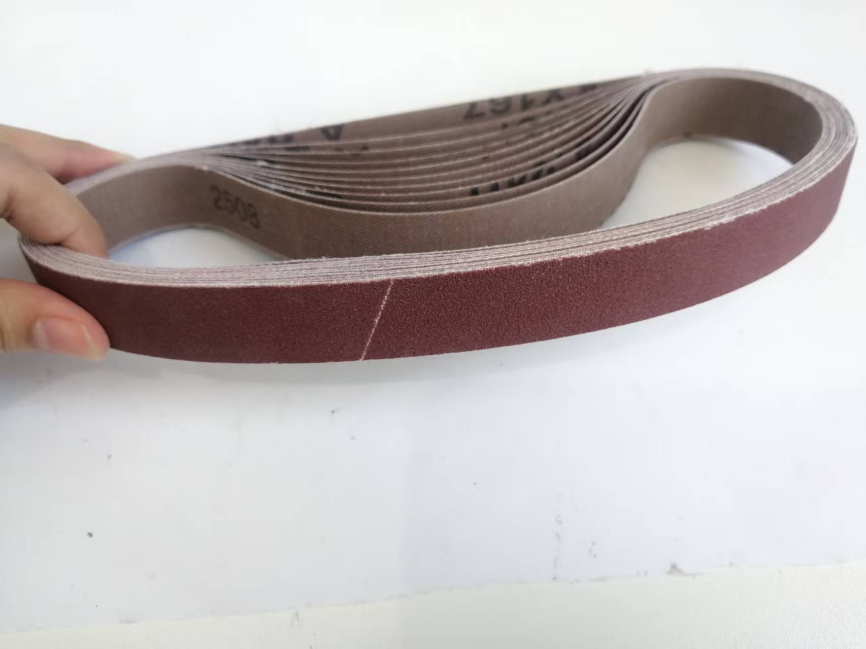 13 Inch Aluminum Oxide Abrasive Sanding Belt For Stainless Steel 2x72 Custom