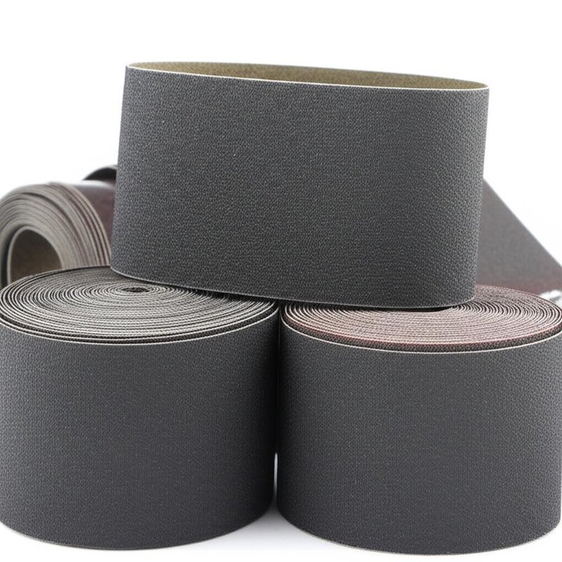 Customized Black 3x21 Silicon Carbide Sanding Belts For Steel 40 Grit -120 Grit