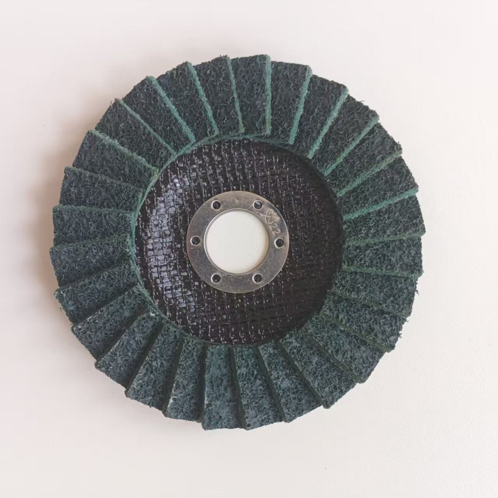 Nylon Abrasive Flap Non Woven Polishing Wheel Fine Grit 180mm For Grinder