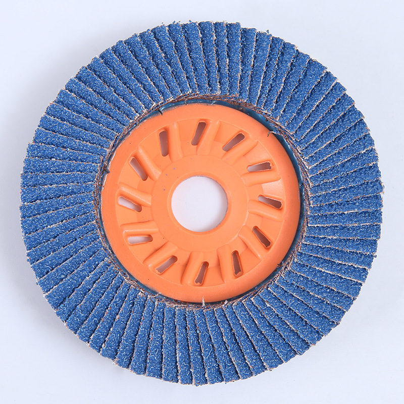 Blue Zirconia Aluminium Abrasive Flap Disc 36 Grit For Angle Ginder Wood Polishing