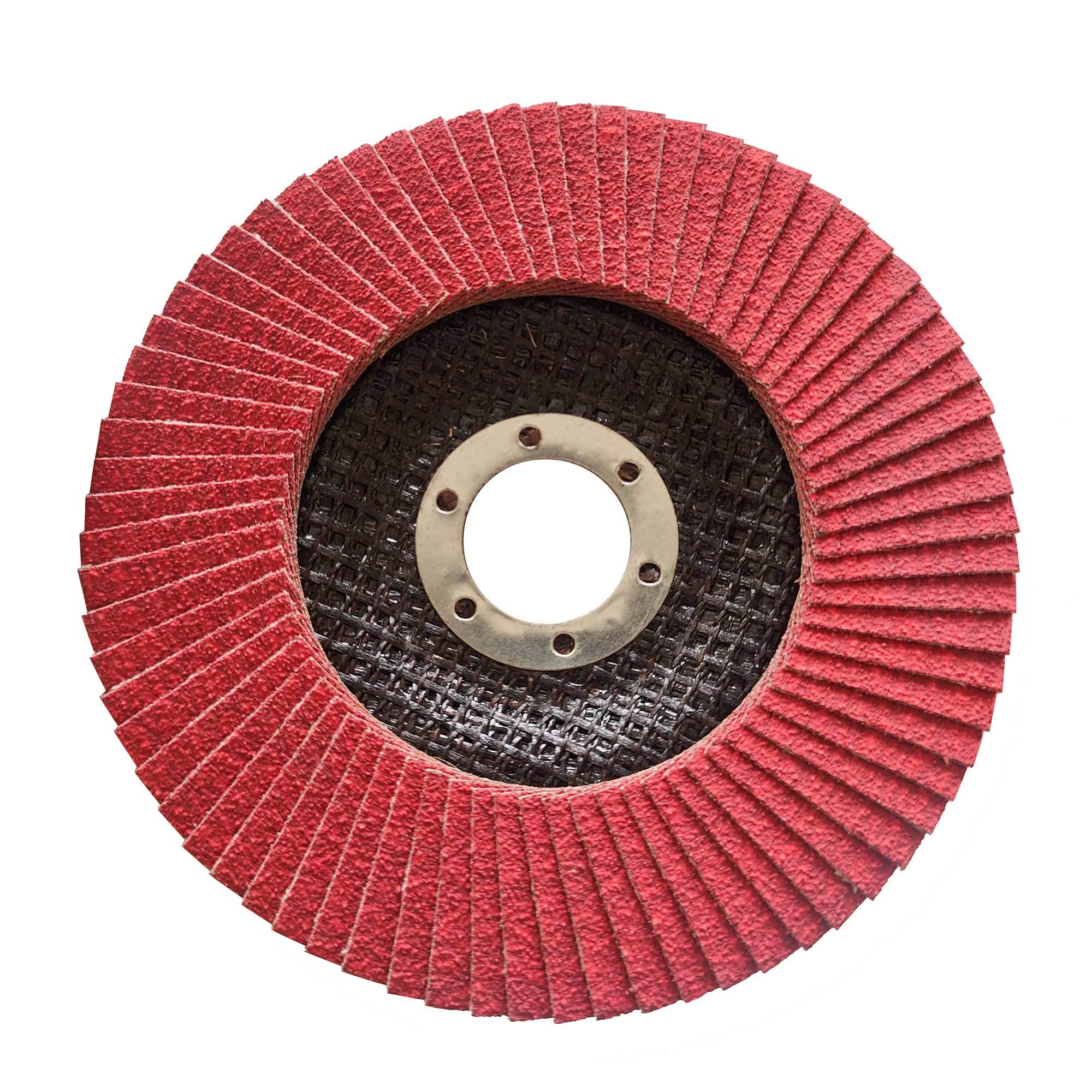 125x22mm 5inch Ceramic Abrasive Flap Disc Wheel For Polishing Stainless Steel