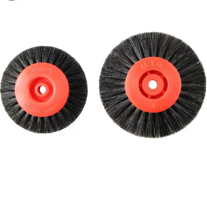 OEM Natural Bristle Hair Brush Polishing 80mm 4C Size For Dry Brushing