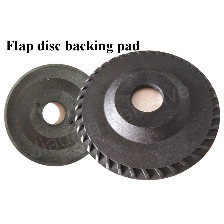 Black Plastic Fiberglass Backing Pads High Hardness Waterproof For Sanding Flap Disc 150mm