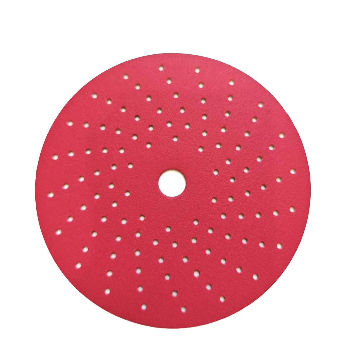 Red Sandpaper Hook and Loop Backing Sandpaper Vortex Hole Sanding Disc Sanding Discs Pad