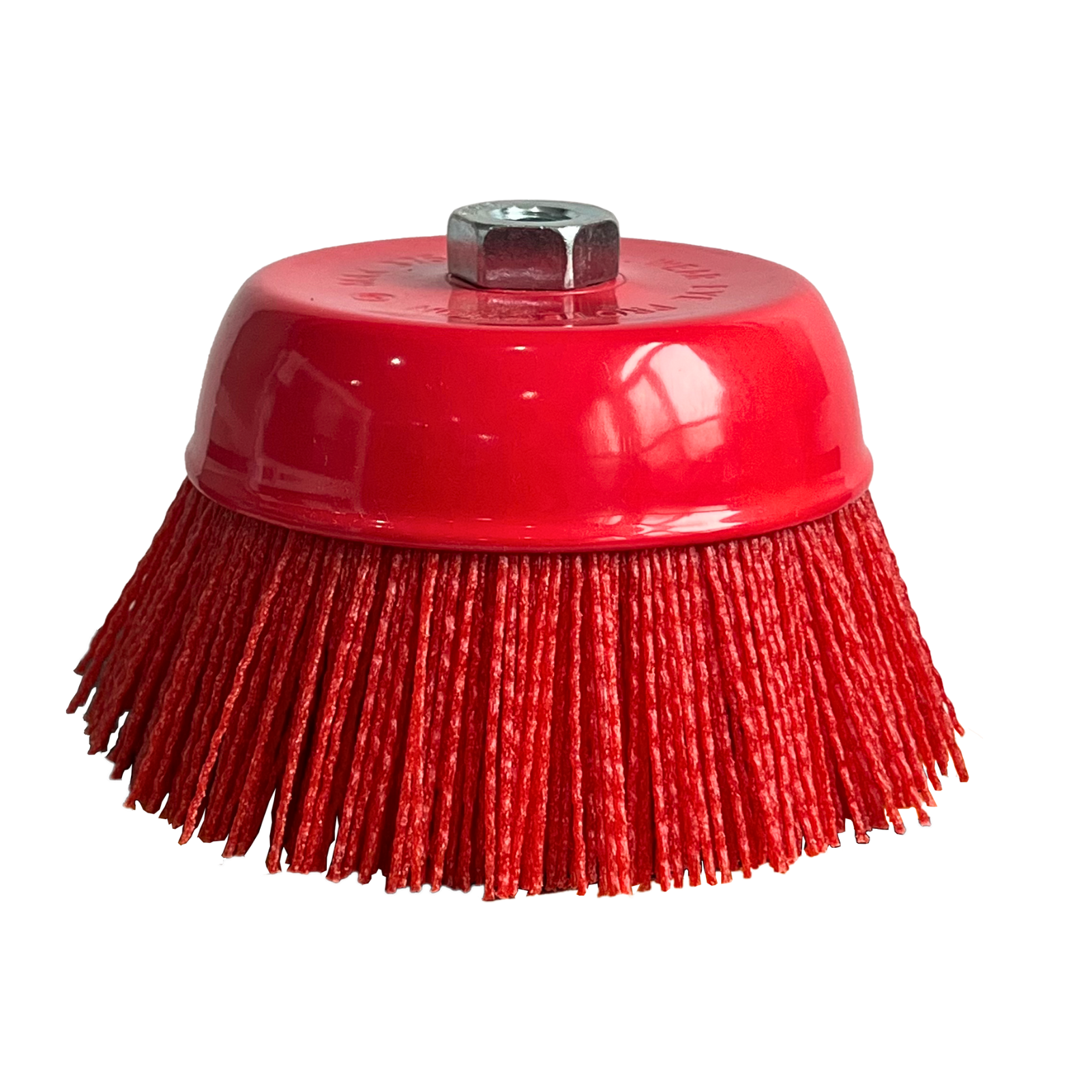 6" Cup Brush, Nylon Filament, 5/8"-11 Thread, 2500 max.RPM