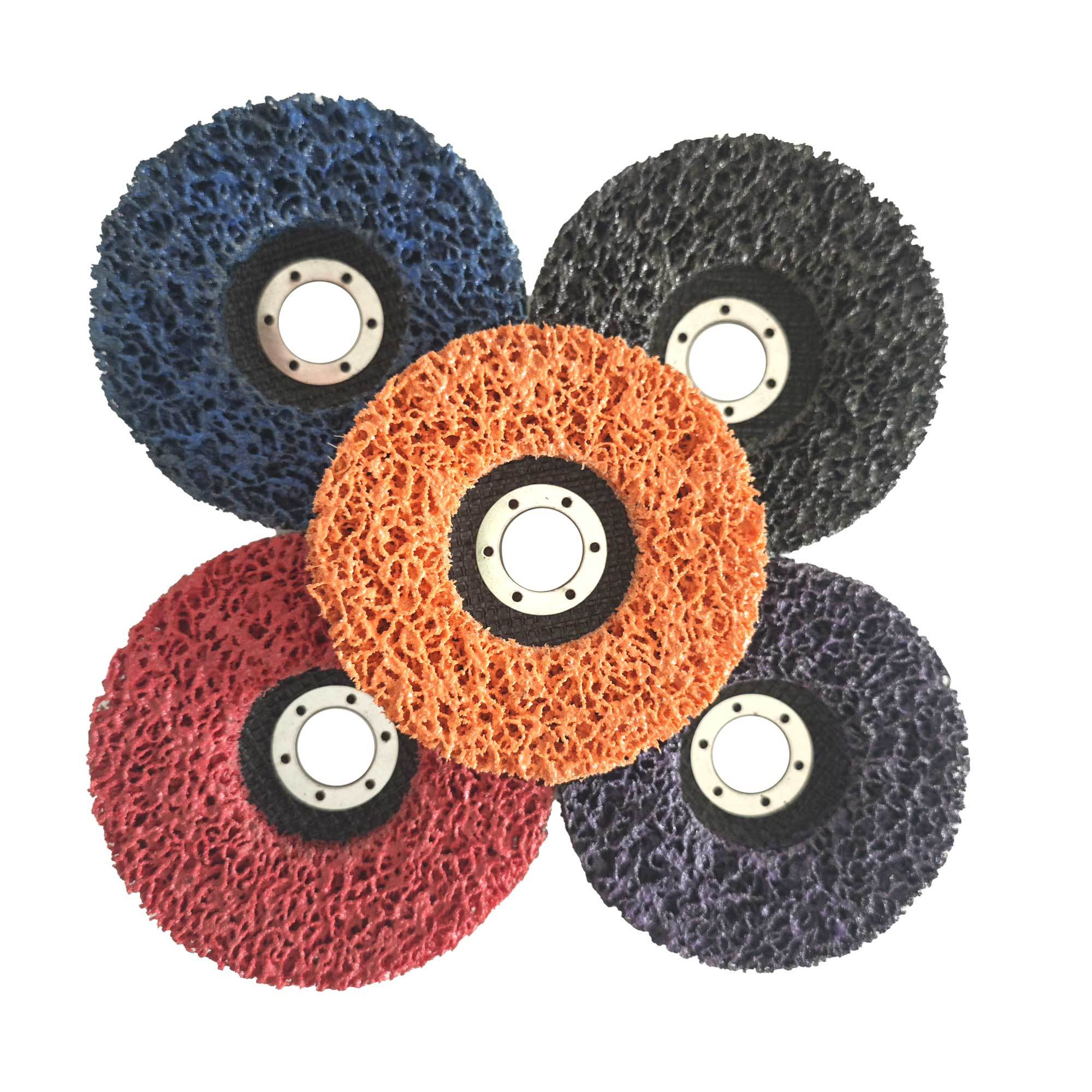 Factory Wholesale Black Diamond Grinding Discs  For Metal, Stainless Steel, and Automotive Rust Removal  4/5/6/7-Inch Purple, Blue, Orange Diamond Abrasive Discs