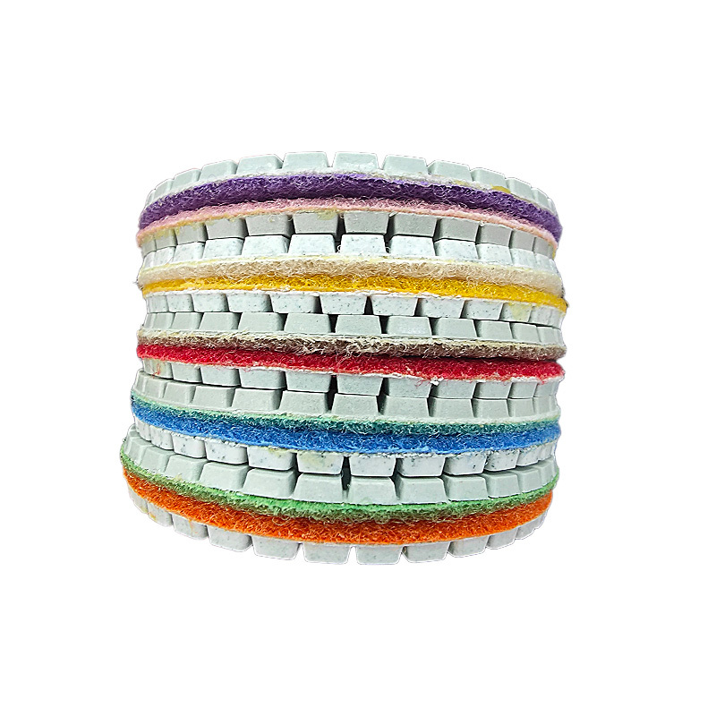 4 Inch Diamond Polishing Pads with 5/8"-11 Backer Pad  Wet/Dry Granite Stone Polish Pad Kit for Drill,Grinder, Polisher
