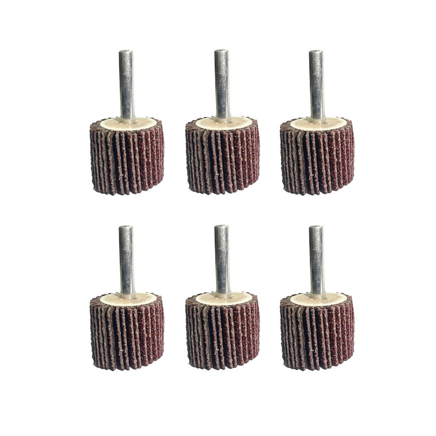 20*25*6 Abrasive Cloth Flap Wheel Grinding Head, with Handle and Impeller