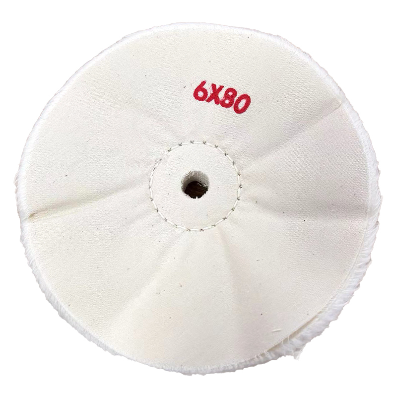 6" Premium Loose Cotton Buffing & Polishing Wheel (80-Ply)