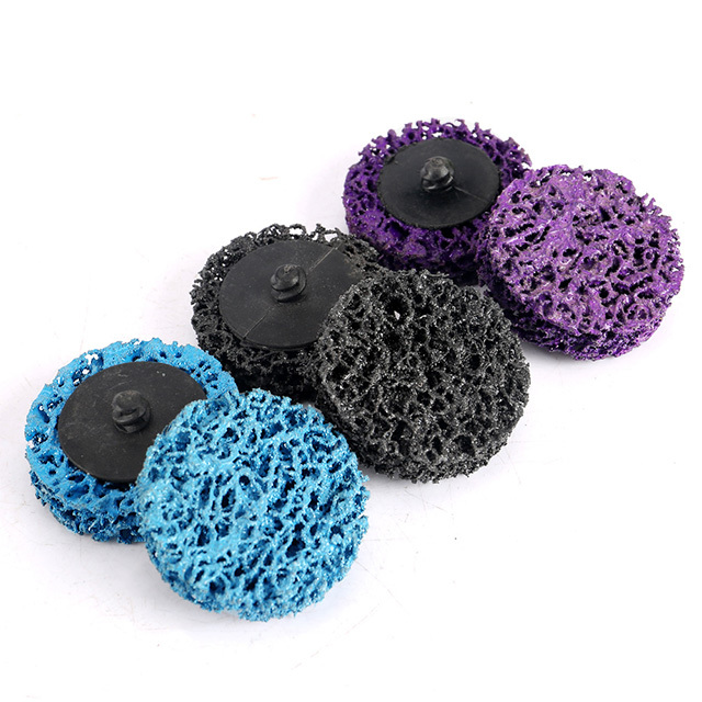 2-inch Quick-Change 15mm Thick Clean Strip Abrasive Grinding Discs Purple Angle Grinder OEM Customizable 