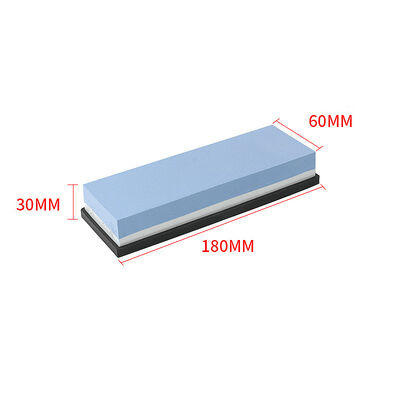 White Corundum Knife Sharpening Honing Stone Double Sided Whetstone 180mm