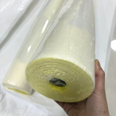 40"x100" Temporary Hard Floor Carpet Protector Roll Yellow For Painting Renovation 325 Sqft