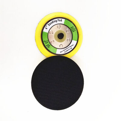 Polishing 125mm 6 Inch Velcro Backing Pad Hook Loop For Pneumatic Orbital Sander Custom