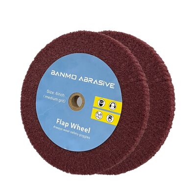 Non-Woven Nylon Fiber Abrasive Flap Wheel Buffing Wheel for Stainless Steel Grinding & Polishing